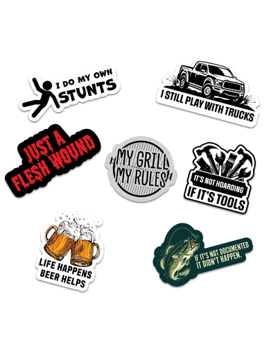 Male Sarcasm Sticker Multipack