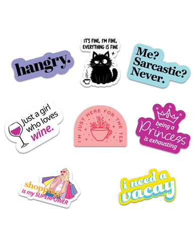 Female Sarcasm Sticker Multipack
