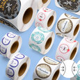 Professional Printed Roll Labels, Round