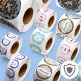 Professional Printed Roll Labels, Round