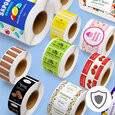 Professional Printed Roll Labels, Rectangle