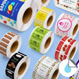 Professional Printed Roll Labels, Rectangle