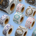 Professional Printed Roll Labels, Round