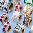 Professional Printed Roll Labels, Square