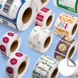 Professional Printed Roll Labels, Square