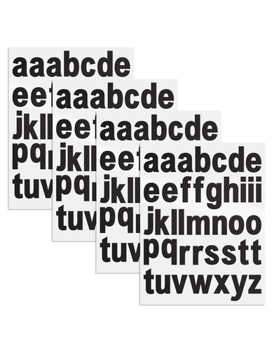 Pre-Cut Vinyl Lowercase Letters