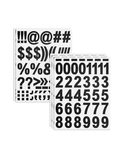 Pre-Cut Vinyl Numbers and Symbols