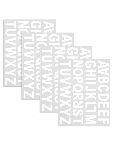 Pre-Cut Vinyl Uppercase Letters