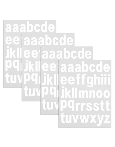 Pre-Cut Vinyl Lowercase Letters