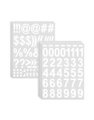 Pre-Cut Vinyl Numbers and Symbols