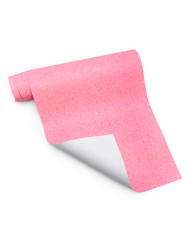Pink Transparent Glitter Vinyl