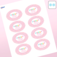 Professional Printed Scalloped Labels
