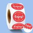 Professional Printed Roll Labels, Round