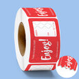 Professional Printed Roll Labels, Rectangle