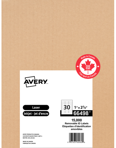 Bulk White Removable Labels