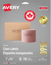  Rectangle Clear Labels with Easy Peel&reg;