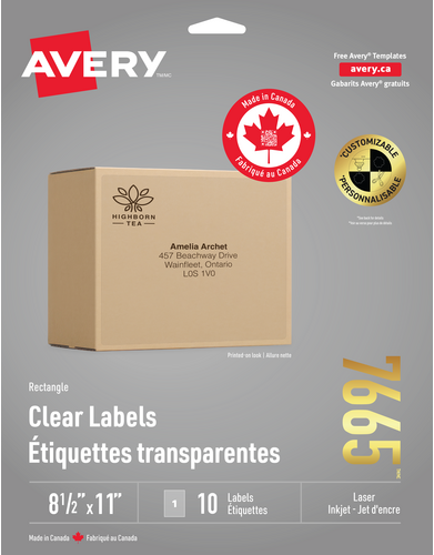  Rectangle Clear Labels