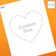Professional Printed Heart Labels