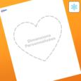 Professional Printed Heart Labels