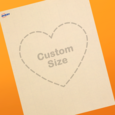 Professional Printed Heart Labels